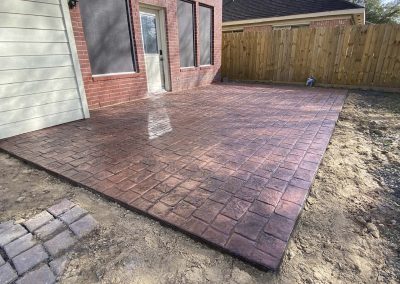 JP Custom Concrete installs beautiful stamped concrete patios in the Friendswood, TX area