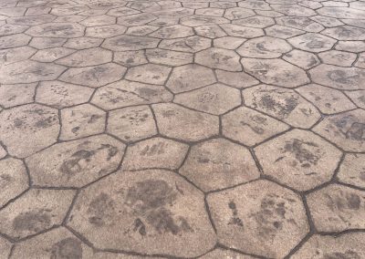 Stamped concrete patio by JP Custom Concrete in Friendswood, TX