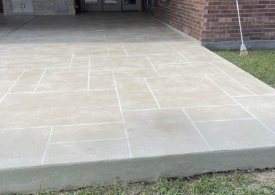 Grand Ashlar Stamped Concrete Patio in Clear Lake, TX